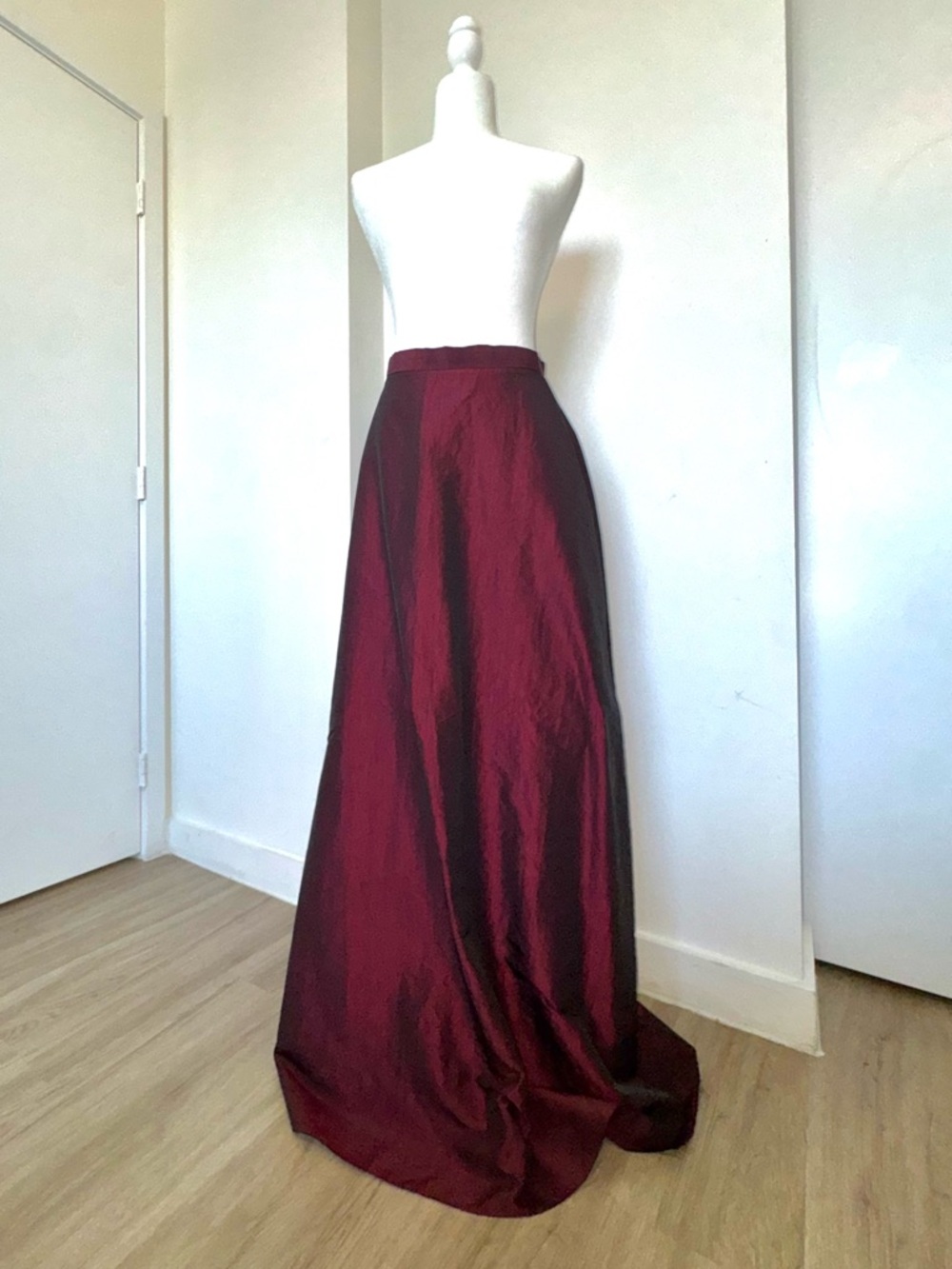 ABS by Allen Schwartz 
Burgundy Maxi Skirt